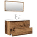 Set mobilier de baie, 3 piese, lemn vechi, lemn prelucrat - WALTI WALTI