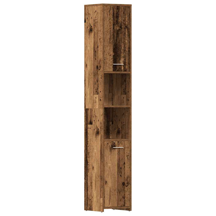 Set mobilier de baie, 4 piese, lemn vechi, lemn prelucrat - WALTI WALTI