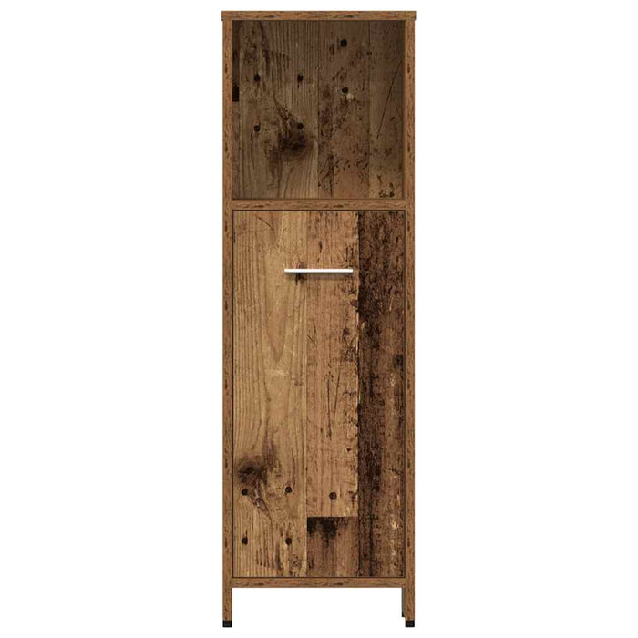 Set mobilier de baie, 4 piese, lemn vechi, lemn prelucrat - WALTI WALTI