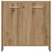 Set mobilier de baie, 4 piese, stejar artizanal, lemn prelucrat - WALTI WALTI