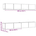 Set mobilier TV de perete cu 4 piese, lemn vechi, 100x30x30 cm - WALTI WALTI