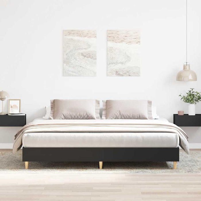 Cadru de pat fără saltea Negru 180x200cm Lemn prelucrat - WALTI WALTI