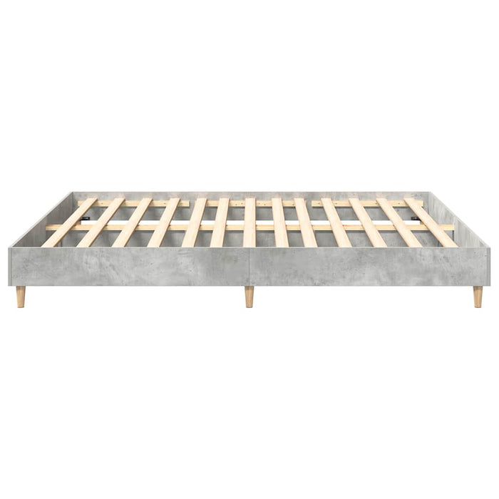 Cadru de pat fără saltea Gri Beton 180x200cm Lemn prelucrat - WALTI WALTI