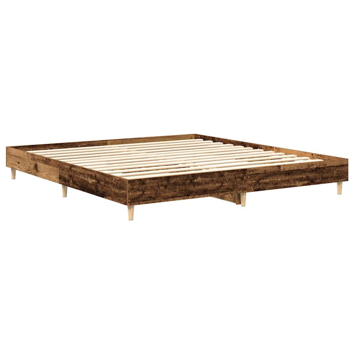 Cadru de pat fără saltea Lemn vechi 180x200cm Lemn prelucrat - WALTI WALTI