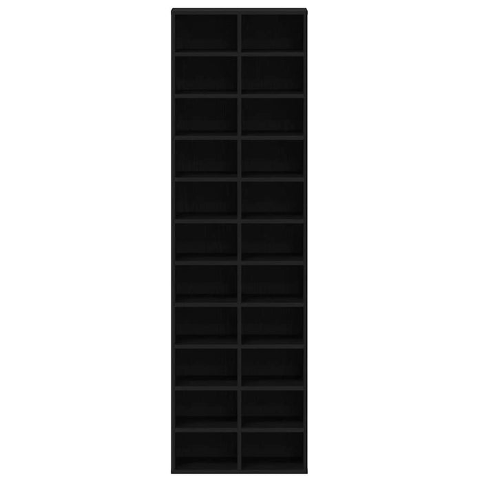 Dulap Pantofi Stejar Negru 54x34x183 cm Lemn prelucrat - WALTI WALTI