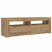 Noptiere cu lumini LED, 2 buc.,Stejar artizanal, 60x35x40 cm - WALTI WALTI
