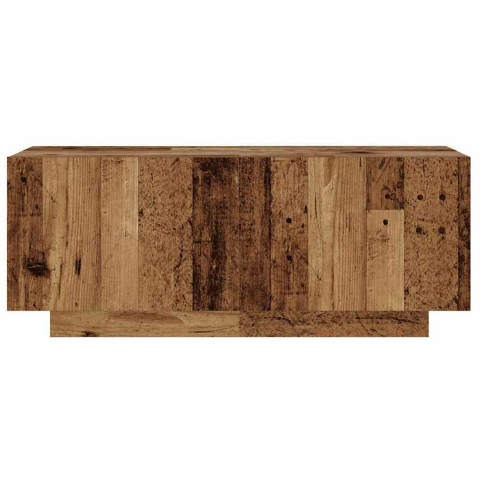 Dulap TV cu lumini LED lemn vechi 260x35x40 cm lemn prelucrat - WALTI WALTI