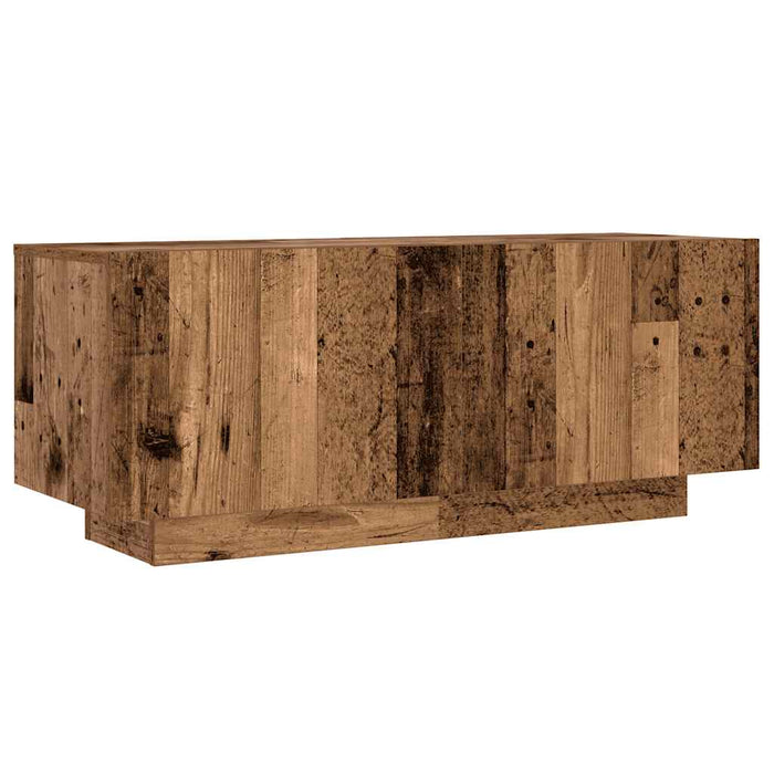 Dulap TV cu lumini LED lemn vechi 300x35x40 cm lemn prelucrat - WALTI WALTI
