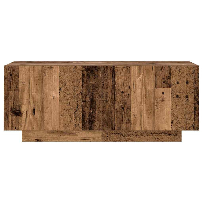 Dulap TV cu lumini LED lemn vechi 300x35x40 cm lemn prelucrat - WALTI WALTI
