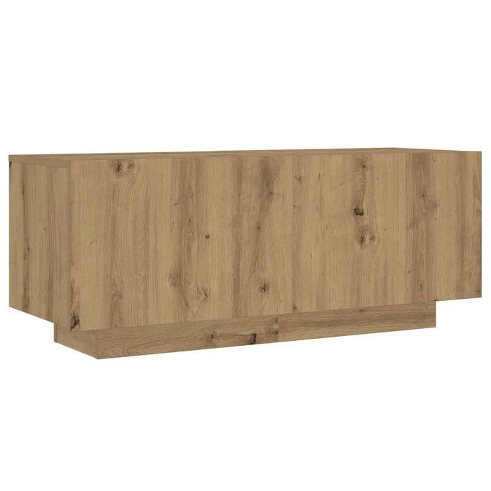 Dulap TV cu LED stejar artizanal 300x35x40 cm lemn prelucrat - WALTI WALTI