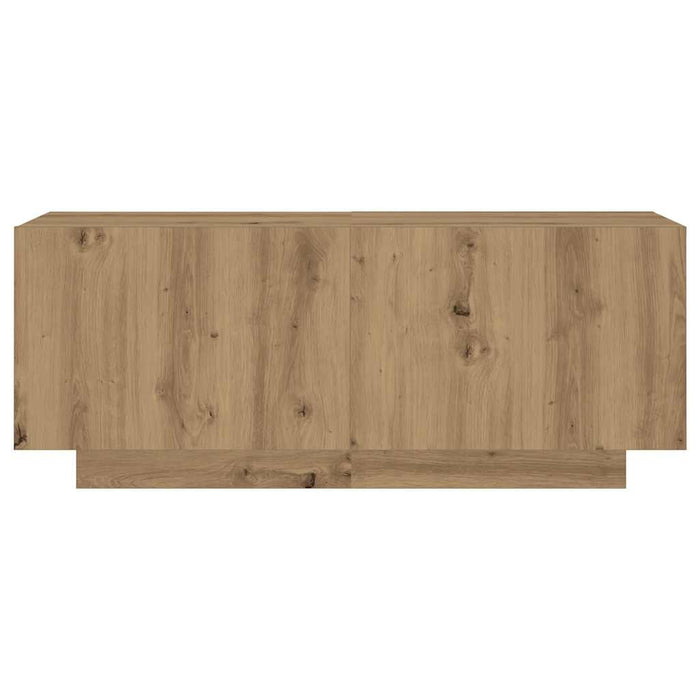 Dulap TV cu LED stejar artizanal 300x35x40 cm lemn prelucrat - WALTI WALTI