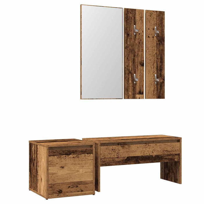 Set de mobilier pentru hol Lemn vechi din lemn prelucrat - WALTI WALTI