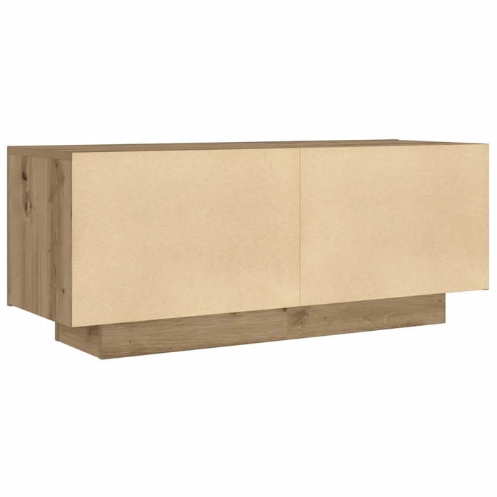 Noptieră, stejar artizanal, 100x35x40 cm, lemn prelucrat - WALTI WALTI
