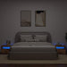 Noptiera cu lumini LED Lemn vechi 60x35x40 cm Lemn prelucrat - WALTI WALTI