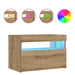 Noptiera cu lumini LED Stejar Artisan 60x35x40cm Lemn prelucrat - WALTI WALTI