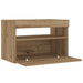 Noptiera cu lumini LED Stejar Artisan 60x35x40cm Lemn prelucrat - WALTI WALTI