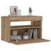 Noptiera cu lumini LED Stejar Artisan 60x35x40cm Lemn prelucrat - WALTI WALTI