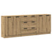 Dulap, 3 buc., stejar artizanal, 60x30x70 cm, lemn prelucrat - WALTI WALTI