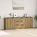 Dulap, 3 buc., stejar artizanal, 60x30x70 cm, lemn prelucrat - WALTI WALTI