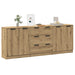Dulap, 3 buc., stejar artizanal, 60x30x70 cm, lemn prelucrat - WALTI WALTI