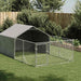 Canisa de exterior cu alergare 4x2x1,5 m otel galvanizat - WALTI WALTI