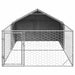 Canisa de exterior cu alergare 5x2x1,5 m otel galvanizat - WALTI WALTI