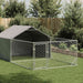 Canisa de exterior cu alergare 5x2x1,5 m otel galvanizat - WALTI WALTI