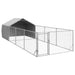 Canisa de exterior cu alergare 7x2x1,5 m otel galvanizat - WALTI WALTI