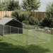 Canisa de exterior cu alergare 6x2x1,5 m otel galvanizat - WALTI WALTI