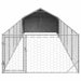Canisa de exterior cu alergare 8x2x1,5 m otel galvanizat - WALTI WALTI