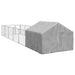 Canisa de exterior cu alergare 8x2x1,5 m otel galvanizat - WALTI WALTI