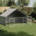 Canisa de exterior cu alergare 3x3x1,9 m otel galvanizat - WALTI WALTI
