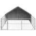 Canisa de exterior cu alergare 4x3x1,9 m otel galvanizat - WALTI WALTI