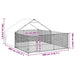 Canisa de exterior cu alergare 4x3x1,9 m otel galvanizat - WALTI WALTI