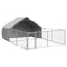 Canisa de exterior cu alergare 6x3x1,9 m otel galvanizat - WALTI WALTI