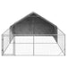 Canisa de exterior cu alergare 5x3x1,9 m otel galvanizat - WALTI WALTI