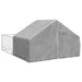 Canisa de exterior cu alergare 5x3x1,9 m otel galvanizat - WALTI WALTI