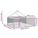 Canisa de exterior cu alergare 5x3x1,9 m otel galvanizat - WALTI WALTI