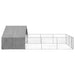 Canisa de exterior cu alergare 7x3x1,9 m otel galvanizat - WALTI WALTI