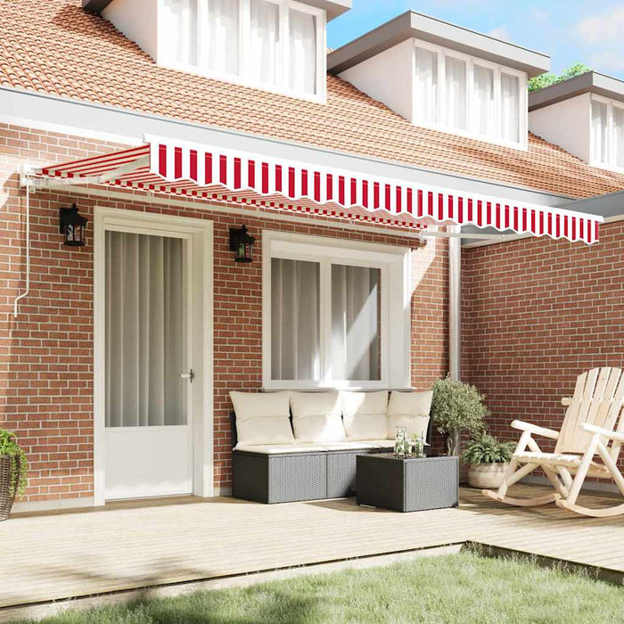 Material de înlocuire pentru copertină Roșu și Alb 4 x 2 m WALTI