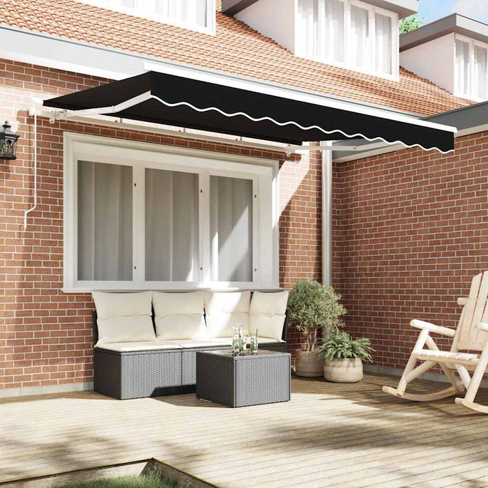 Material de înlocuire pentru copertină Negru 300 x 250 cm Pânză - WALTI WALTI