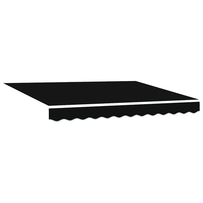 Material de înlocuire pentru copertină Negru 350 x 250 cm Pânză - WALTI WALTI
