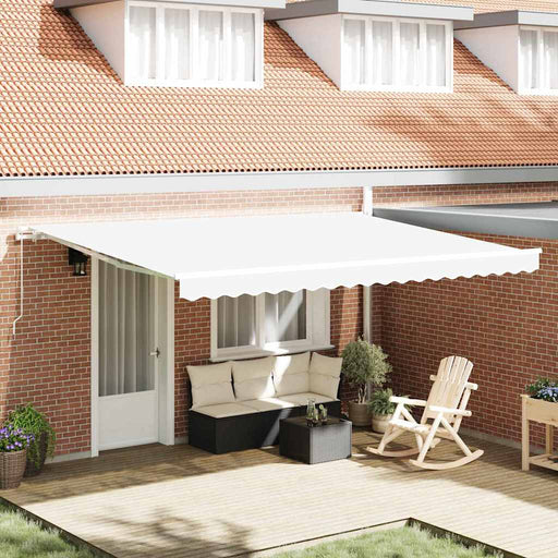 Prelată de schimb pentru copertină pentru 4,5x3 m Alb Poliester - WALTI WALTI