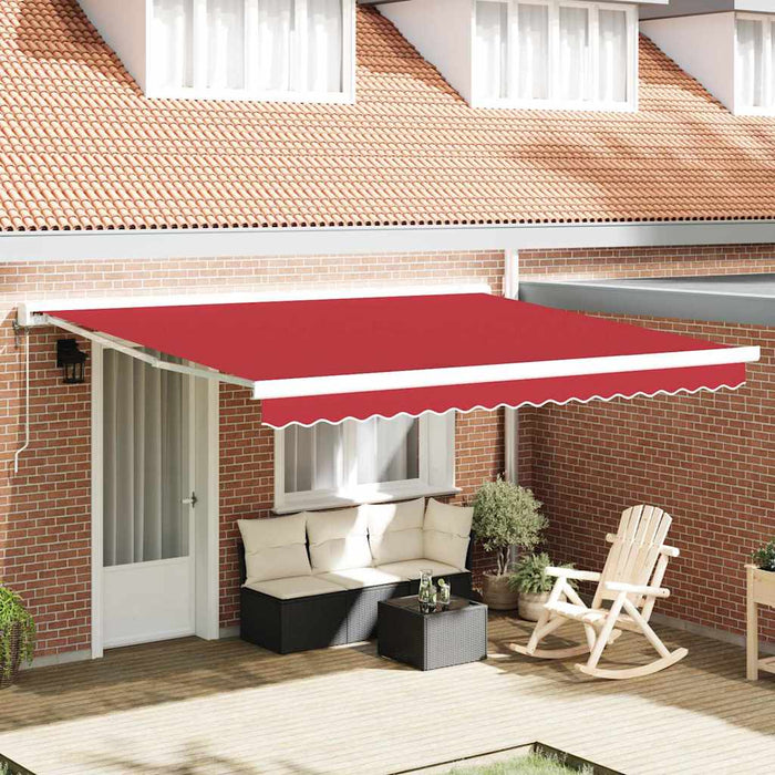 Material de înlocuire pentru copertină Roșu 400 × 300 cm Pânză - WALTI WALTI