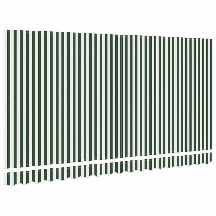 Material de înlocuire pentru copertină Verde și alb 4 x 2 m WALTI