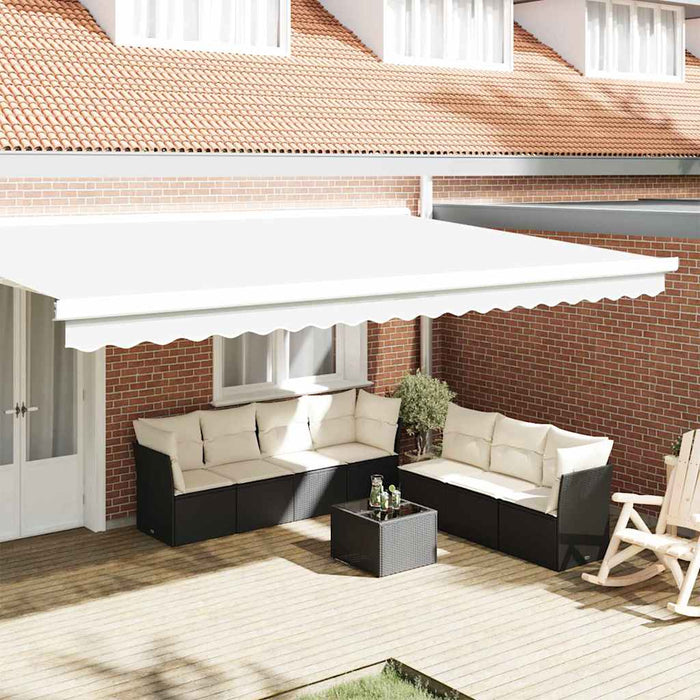 Înlocuire pentru faldurile de awning Alb 480 x 20 cm Poliester - WALTI WALTI