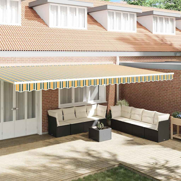 Înlocuire pentru faldurile de awning Verde și galben 6 m WALTI