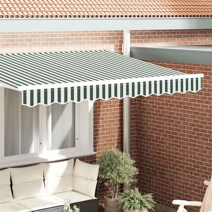 Înlocuire pentru faldurile de awning Verde și alb 2,5 m - WALTI WALTI