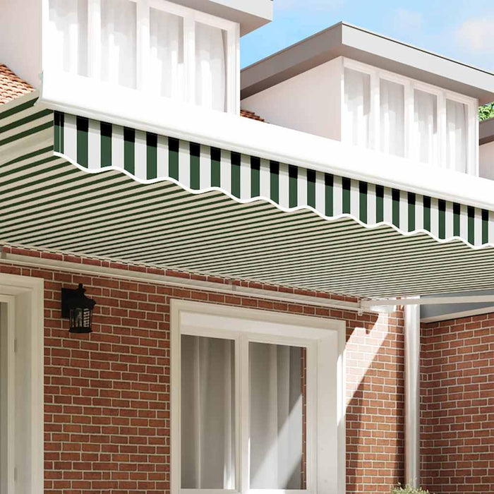 Înlocuire pentru faldurile de awning Verde și alb 480 x 20 cm - WALTI WALTI