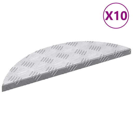 Trepte Semilună 10 pcs Argintiu 60 x 18 cm Aluminiu - WALTI WALTI